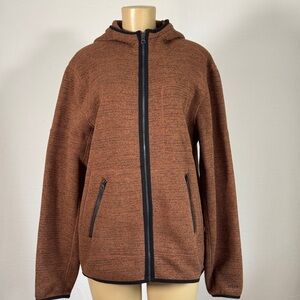 Prana Brown Lightweight Hooded Jacket